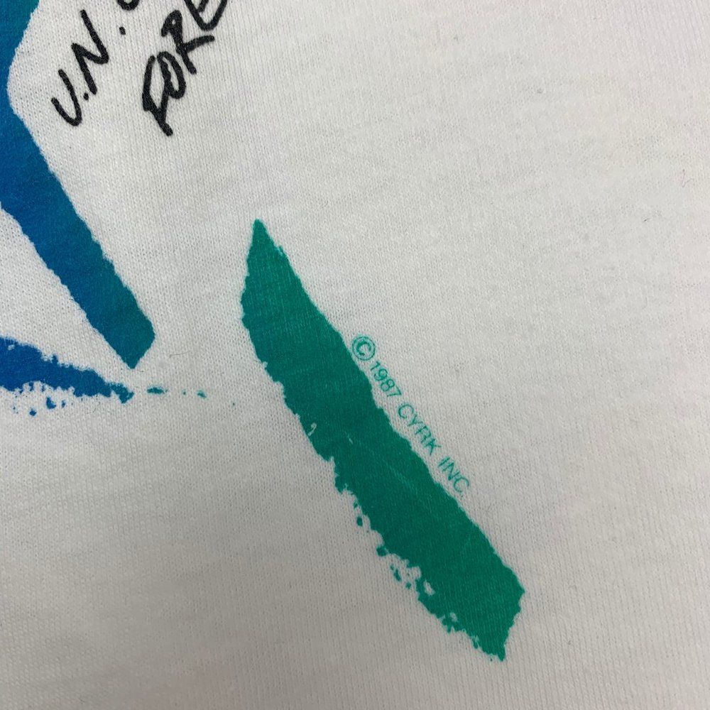 Vintage T Shirt Large 1987 New York Fila Tennis - Picture 5 of 8